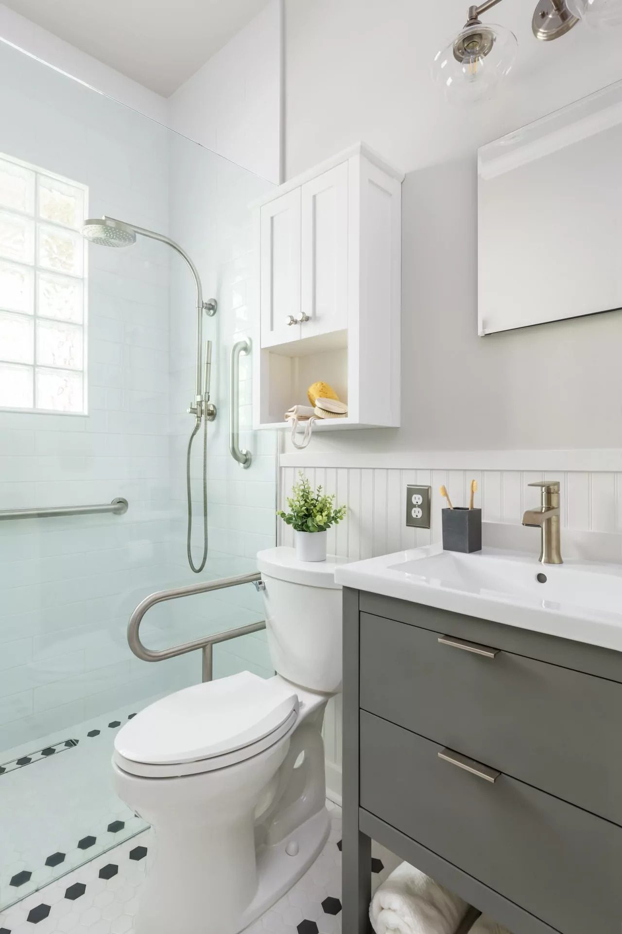 Accessible bathroom renovation result