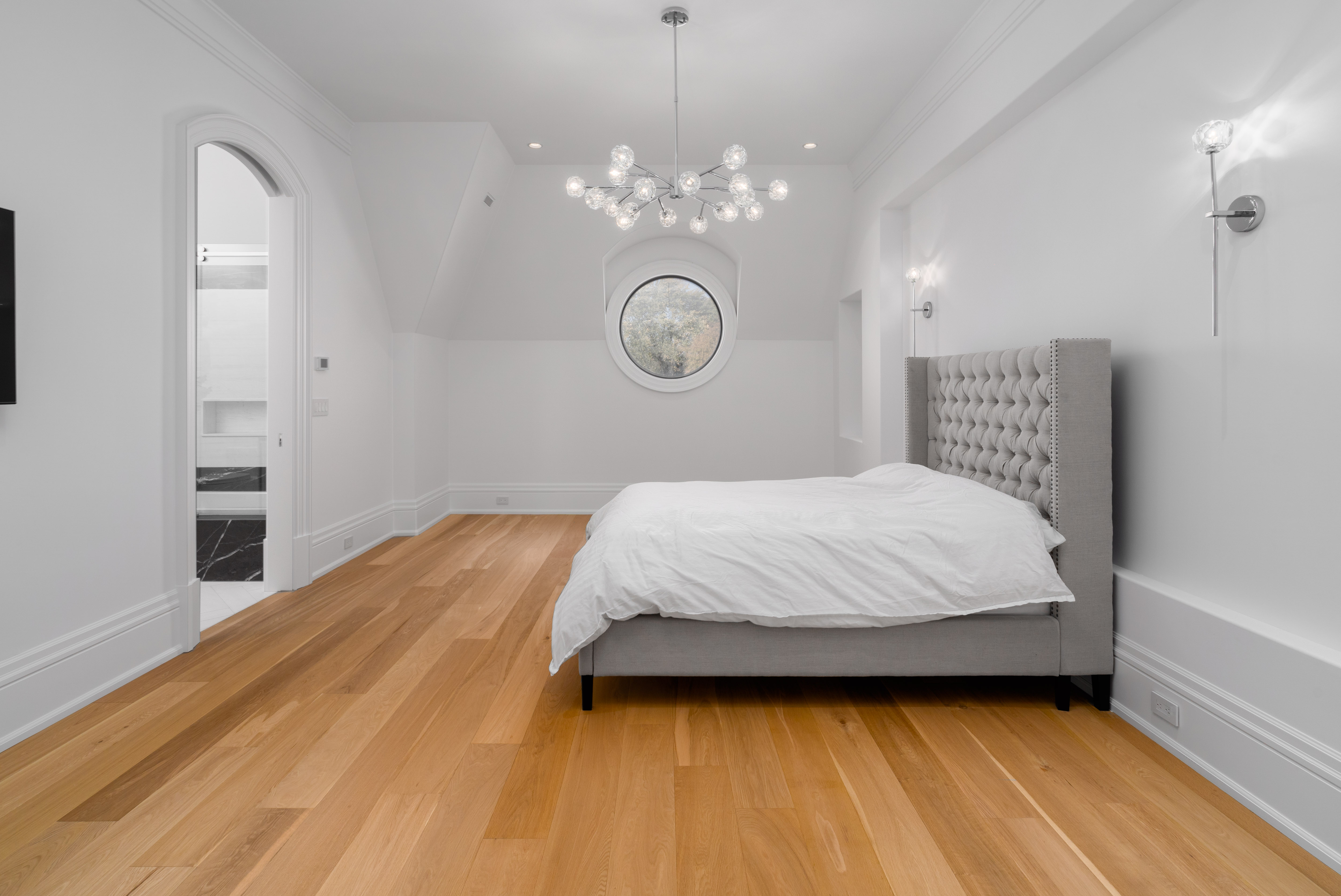 Full home remodel — bright, open primary bedroom with a wide, barrier-free layout, Toronto and the GTA